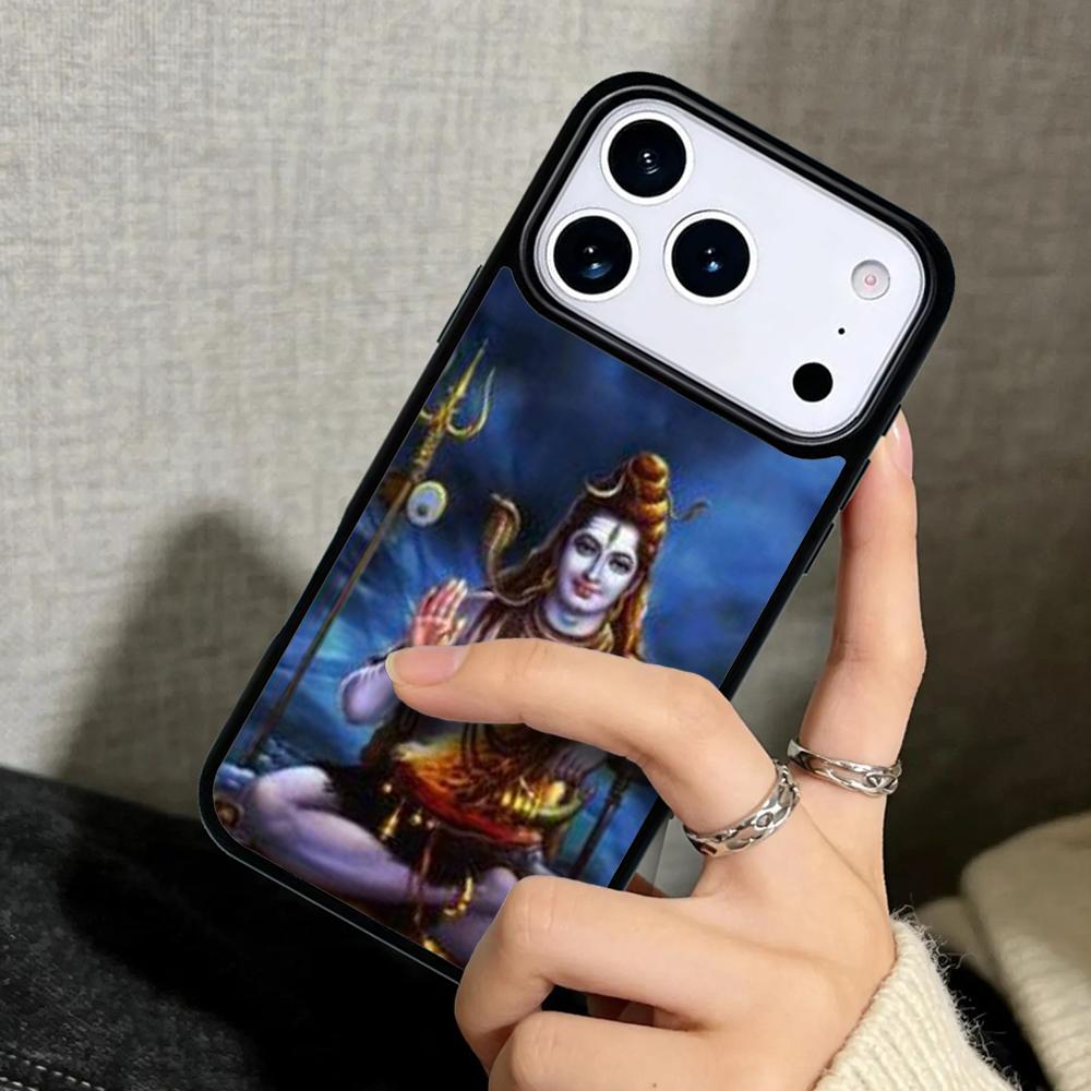 Capa Case for iPhone 17 Air 16 Pro Max 15 Plus 11 13 Mini 14 12 Back Phone Cover Lord Shiva Hindu God Buddha India