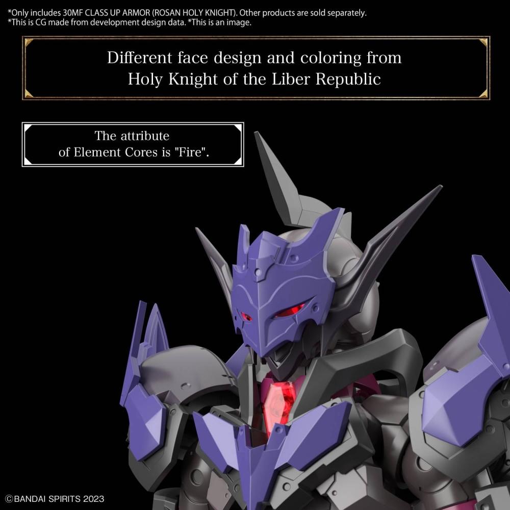 Bandai Spirits 30mf Class Up Armor Rozan Holy Night, farbcodiertes Kunststoffmodell, mehrfarbig, Rozan Holy Night