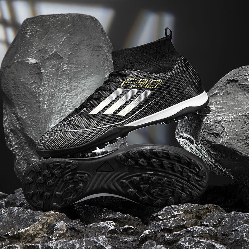 

Spot high-top football shoes men s and women s soccer shoes long nail sneakers broken nail football training shoes 45