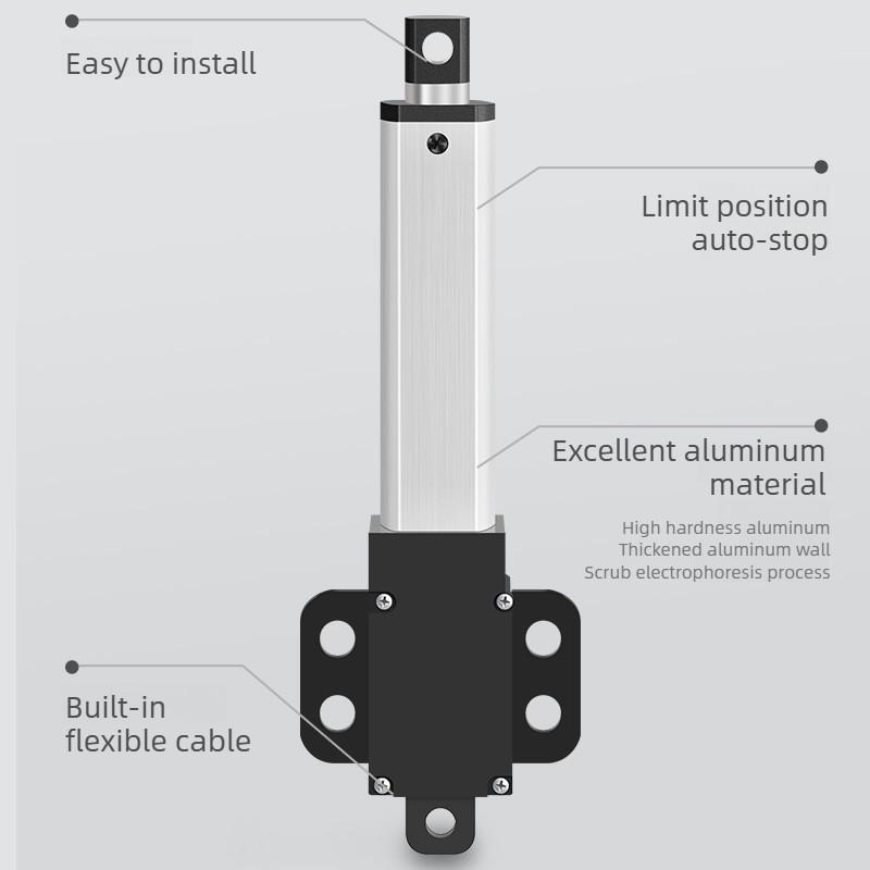 12V Lifting Rod Mini Electric Linear Actuator Motor Small Electric Push Rod Micro DC Reciprocating Motor