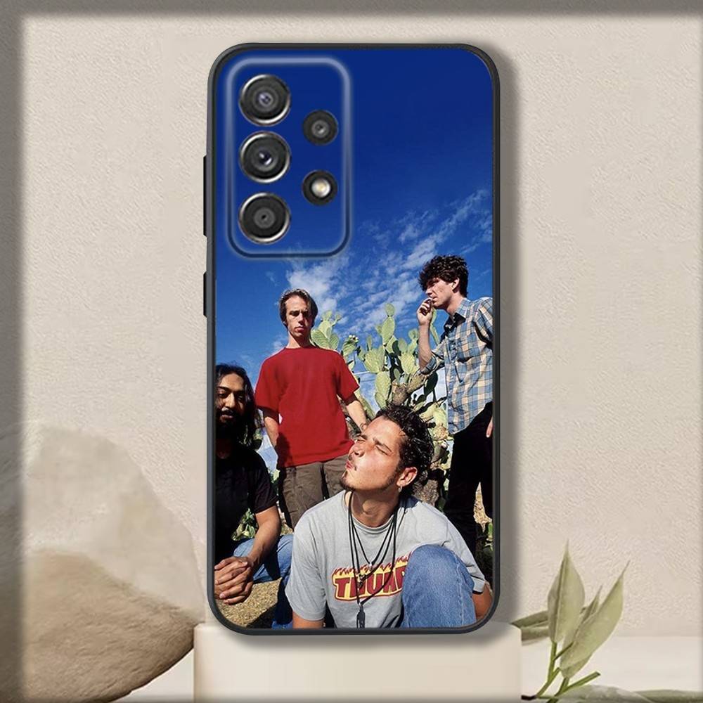 S-Soundgardens Band Phone Case For Samsung S 25,24,23,22,30,21,10,9,Ultra,Plus,Lite,FE,4,5 G Soft Black Case
