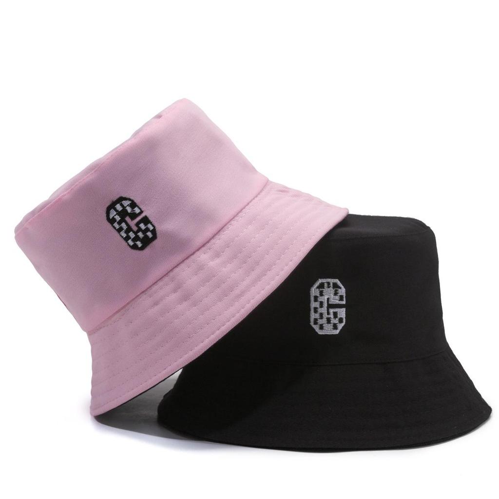 Women's Double-Sided Smiley Face Bucket Hat - Sun Protection, Korean Style, Embroidered, Large Brim