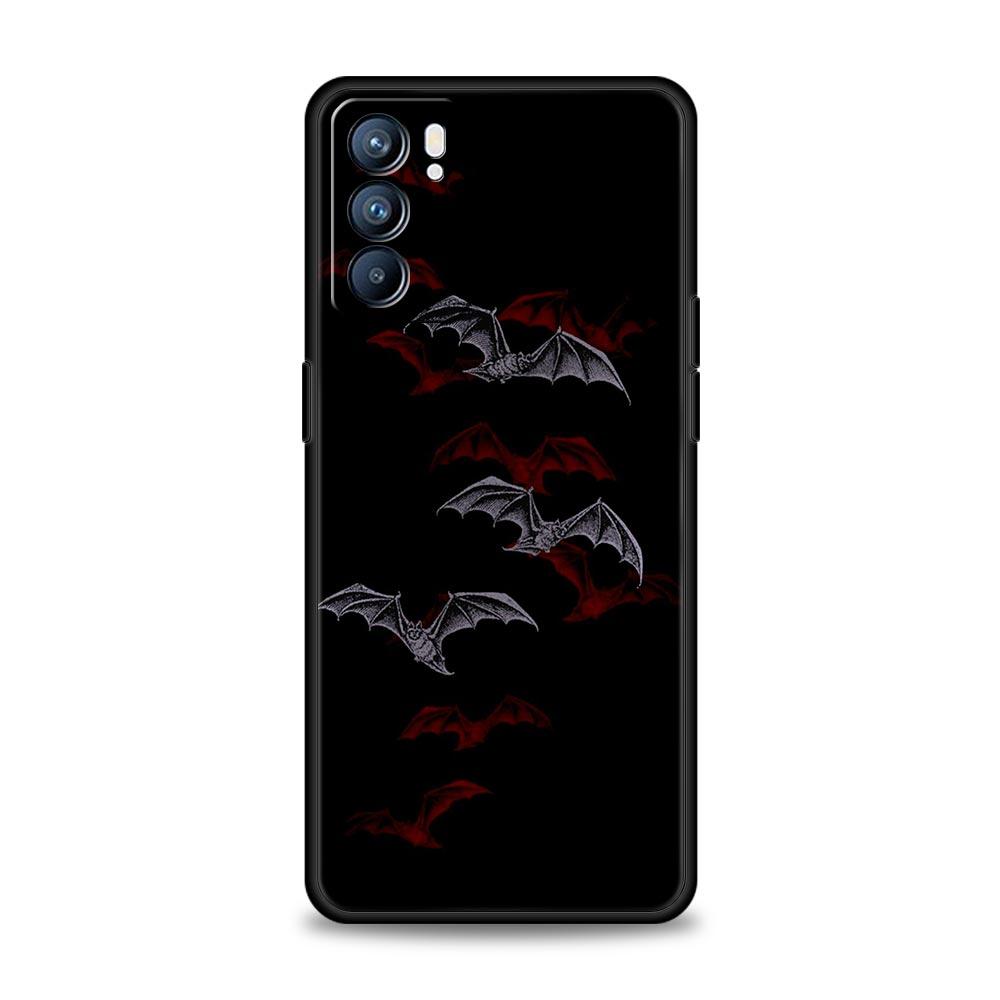 Goth Vampire Bat animal Phone Case For Oppo Reno14 Reno13 Reno12 11 F 10 Find X5 X9 Pro A54 5G A53 A9 A16 A78 4G A80 A98 Cover