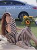 Women's Sleeveless Striped Knit Dress - Loose Long Slit Style, Round Neck, Slimming and Versatile, 2026 Summer New Arrival.