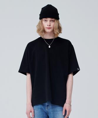MOZMOZ Standard Double-Sided Short Sleeve T-Shirt_Black