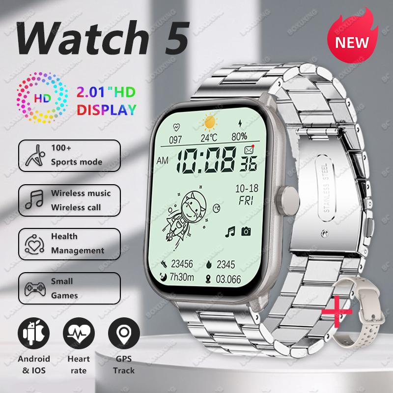 New GPS Track Smart Watch 2.01 Inch Ultra HD  Screen Movement Run Track Heart Rate Monitor Bluetooth Call Smartwatch