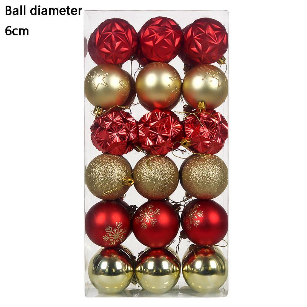 36PCS Hanging Design Xmas Tree Ornaments Tree Decor Set Christmas Pendent Ornaments For Home Decor