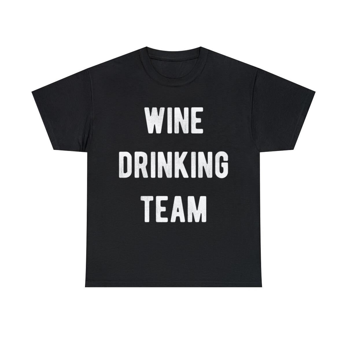 Wine Drinking Team Graphic Tee Shirt, S-5XL 3XL