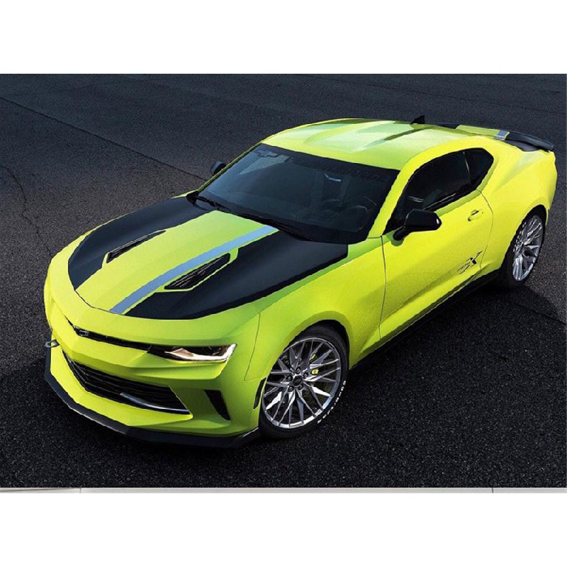 New 2 Pcs Glossy Black Car Hood Vent Louver Scoop Cover Intake Cooling Panel Trim