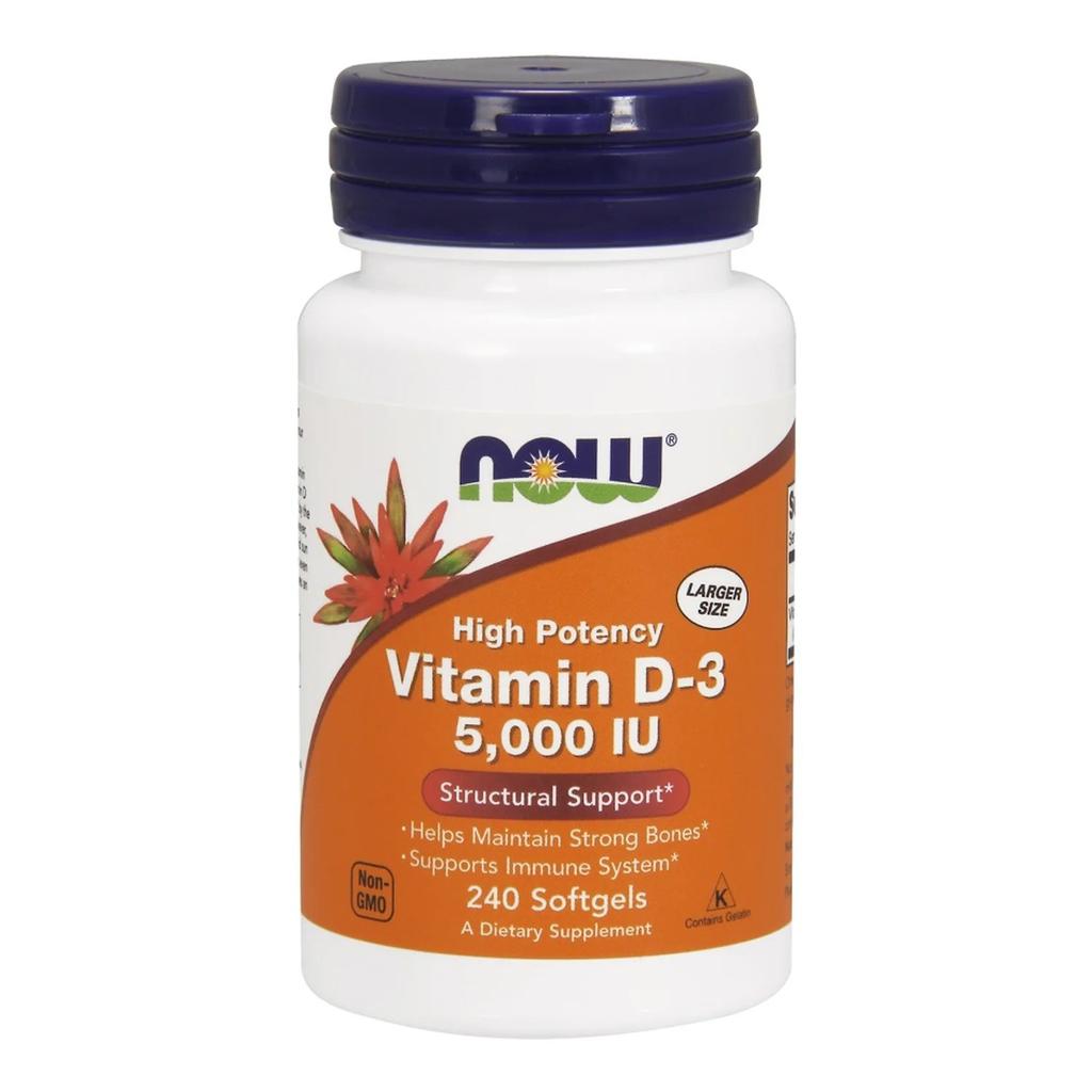 Vitamin D-3, 5000 IU - 240 softgels