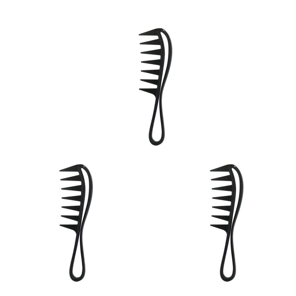 1/3/5PCS Barber Men Oil Comb Wide Tooth Shark Plastic Comb Hair Clipper Curling Hairdressing Comb Massage Barber Stlying Tools