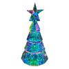 Glowing Miniature Christmas Tree Built In LED Light Battery Powered Holiday Tree Desk Lamp for Festival Decoration