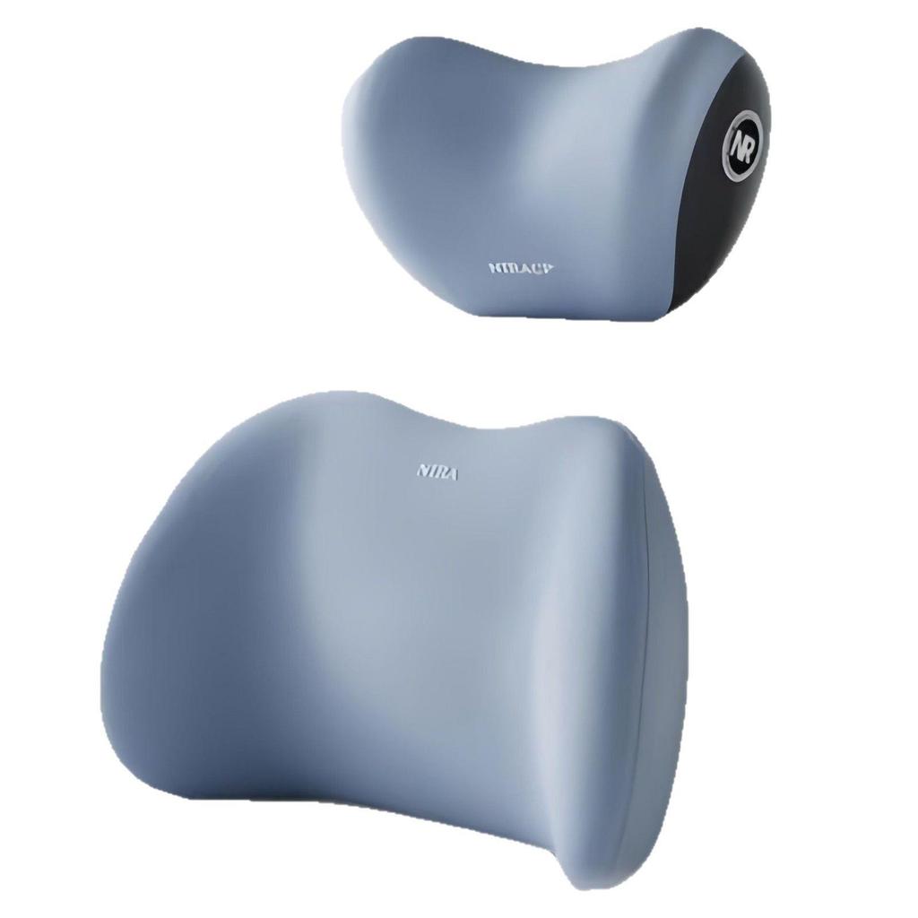 Set Cuscino Supporto Lombare e Spalle in Memory Foam per Auto