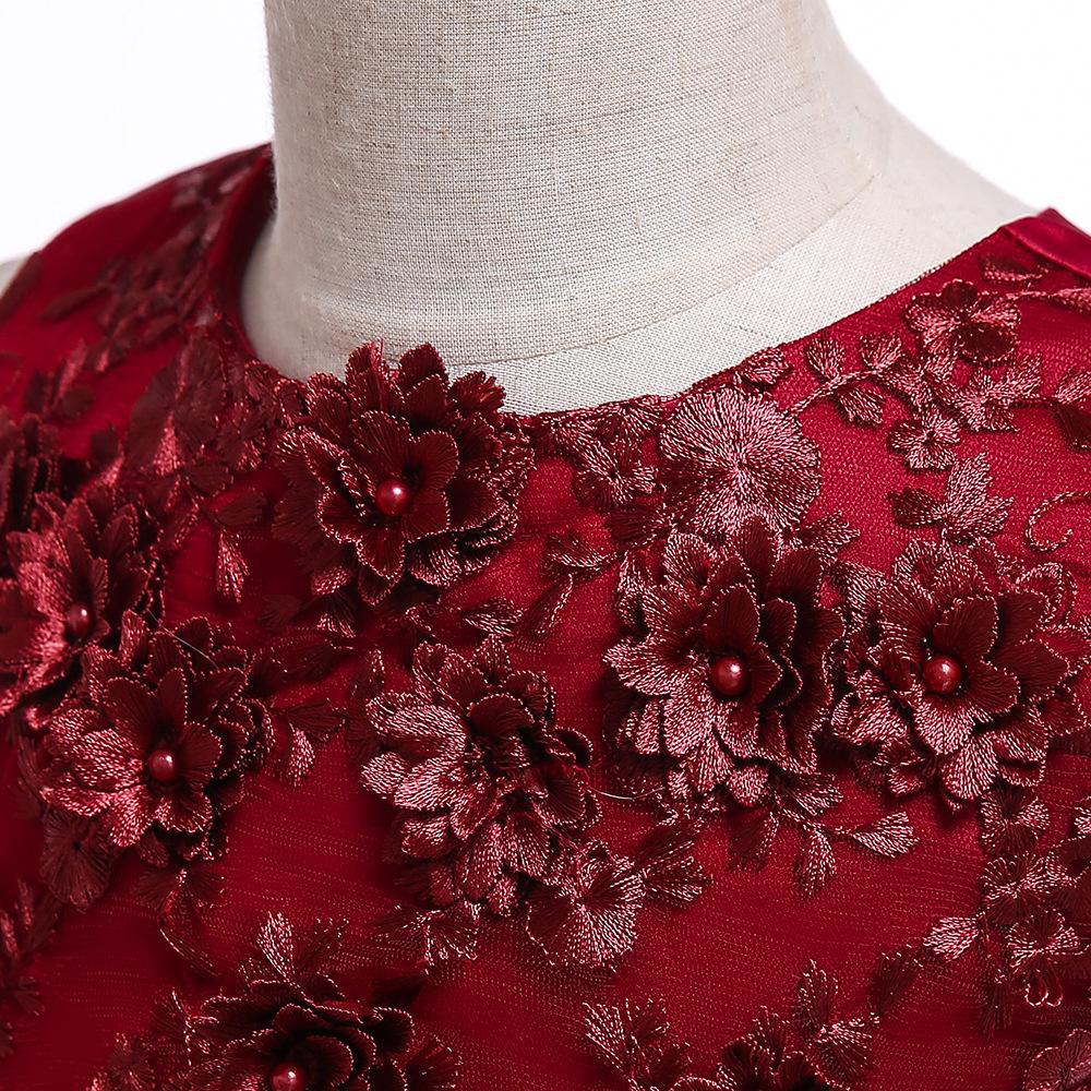 Toddler Girls 3 6 4 5 8 10 Birthday Clothes Bow Cute Baby Baptism Gown Kids Wedding Party Elegant Princess Vestidos Christmas Costume