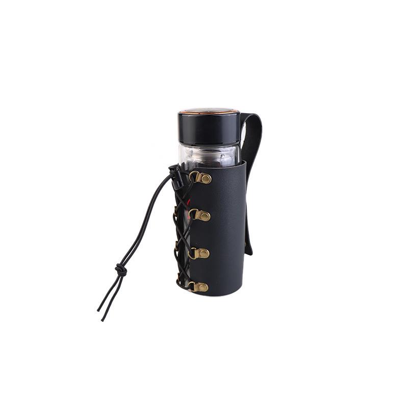 Mountain & Commute Bike PU Leather Insulated Water Bottle Holder