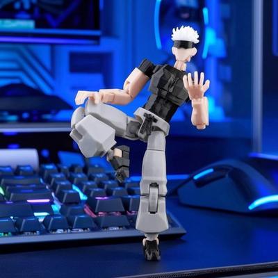 3D Geprint Anime Karakter Figuur, Actiefiguur met Beweegbare Gewrichten en Accessoires, Animatie Model Ornament, Verzamelbaar Cadeau voor Anime Fans