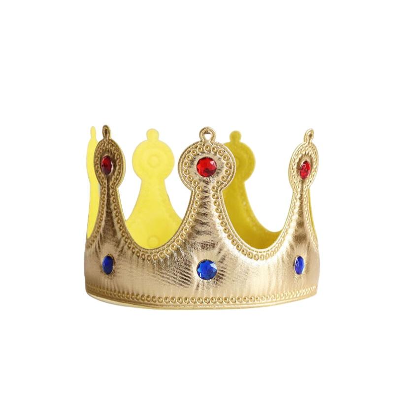 Stilvolle goldene Krone für Kinder, perfekt für Halloween- und Geburtstagsfeiern