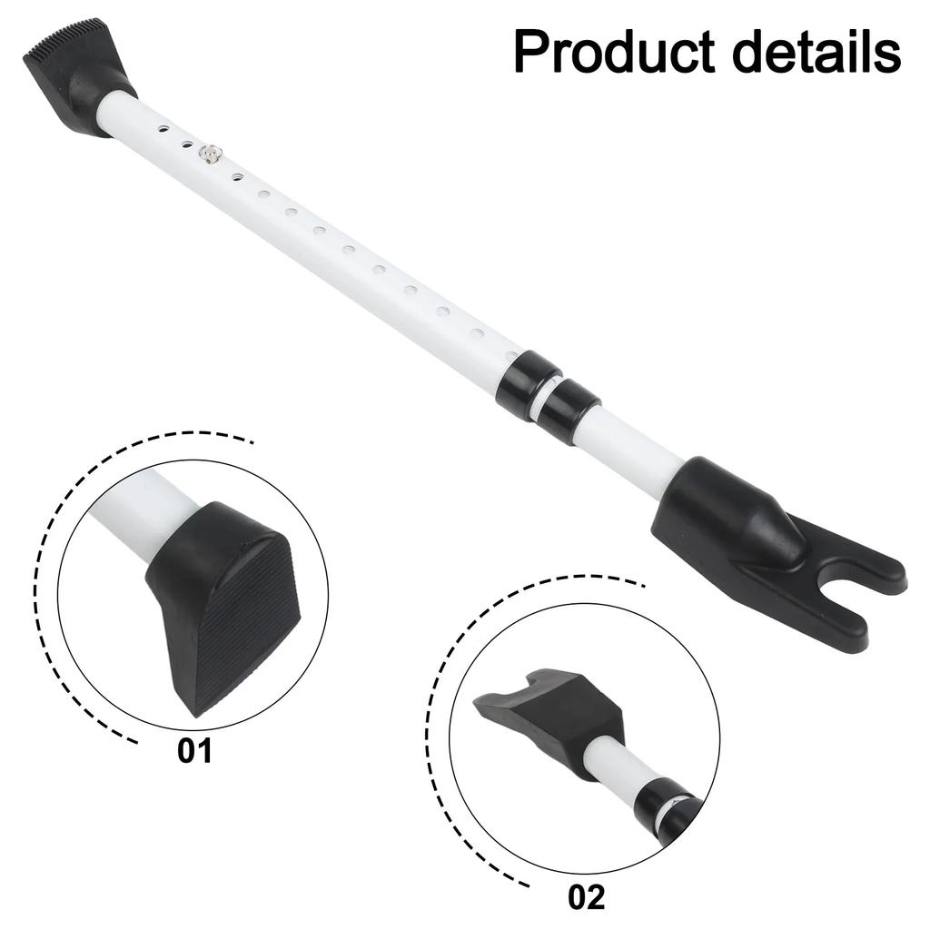 1PC Front Door Security Bar 59 TO 125cm Adjustable Length Telescopic Door Support Rod Heavy Duty Door Handle Lock For Hotel