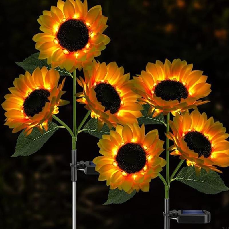 Solar Pathway Light Landscape Light Plastic Texture Suitable for Outdoor Yard Walkway Waterproof M4YD