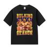 Sezon na masę Kevin Levrone Śmieszne Memy z Siłowni Koszulki Męskie Moda Nadruk Krótki Rękaw Koszulka Unisex Letnie Bawełniane Koszulki Streetwear