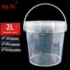 Transparent PP5 Storage Bucket with Scale and Lid