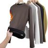 Samt Verdickt Warm T-Shirt: Herbst/Winter Stehkragen, Lang-/Kurzärmel