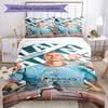Conjunto de Roupa de Cama Haaland Respirável Capa de Edredom com Fronhas Roupa de Cama Decorativa para Quarto Decoração de Casa Presente de Aniversário