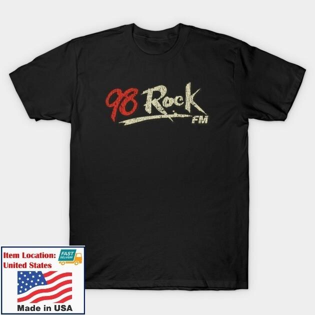Rare Vintage 1980's WQXM Radio 98 Rock FM Unisex T-shirt