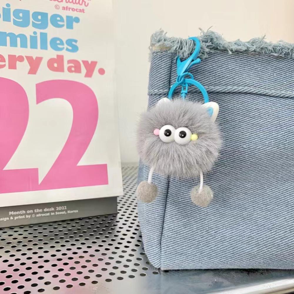 Multicolor Sheep Keychain Ring Plush Alpaca Dolls Key Chain Charm Cute Ring On Bag Car Key Pendant Women Jewelry Accessories