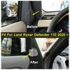 Audio Horn Loudspeaker Tweeter Frame Covers Trim Fit For Land Rover Defender 110  -  Car Interior Refit Kit Accessories