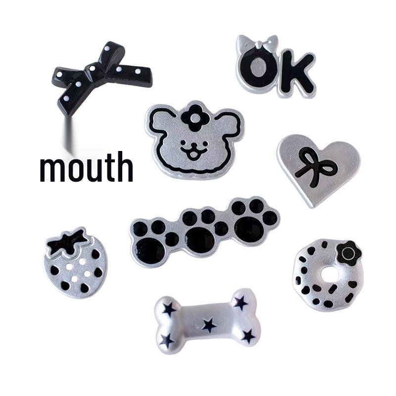 Xiaohongshu-Style Shoe and Hair Accessories: Hole Shoes Decorations, Hair Clips, Ties, Refrigerator Magnets