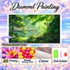 Personalized Leafeon Diamond Art Custom Name 5D Diamond Painting Full Drill DIY Craft