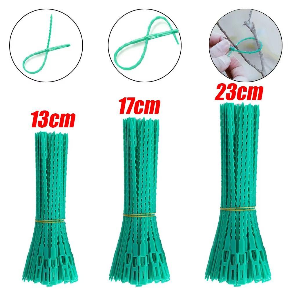 100Pcs Reusable Plant Cable Ties Plant Stem Clip  For Plants Vine Shrubs Support Fastener Organizer