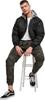 Winter Jacket Brandit MA1 Sweat Hooded Jacket Black-grey