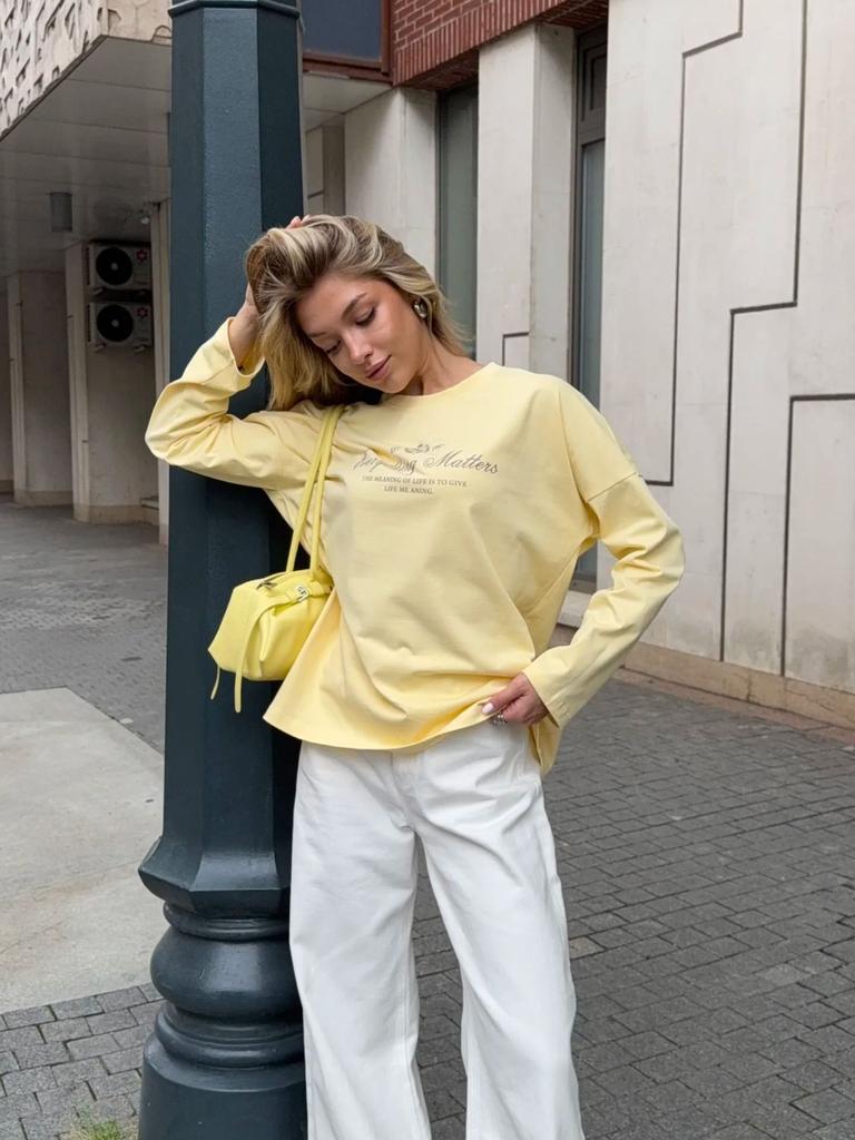Spring new European and American style 100% pure cotton t-shirt lazy style street lady meat cover personalized top