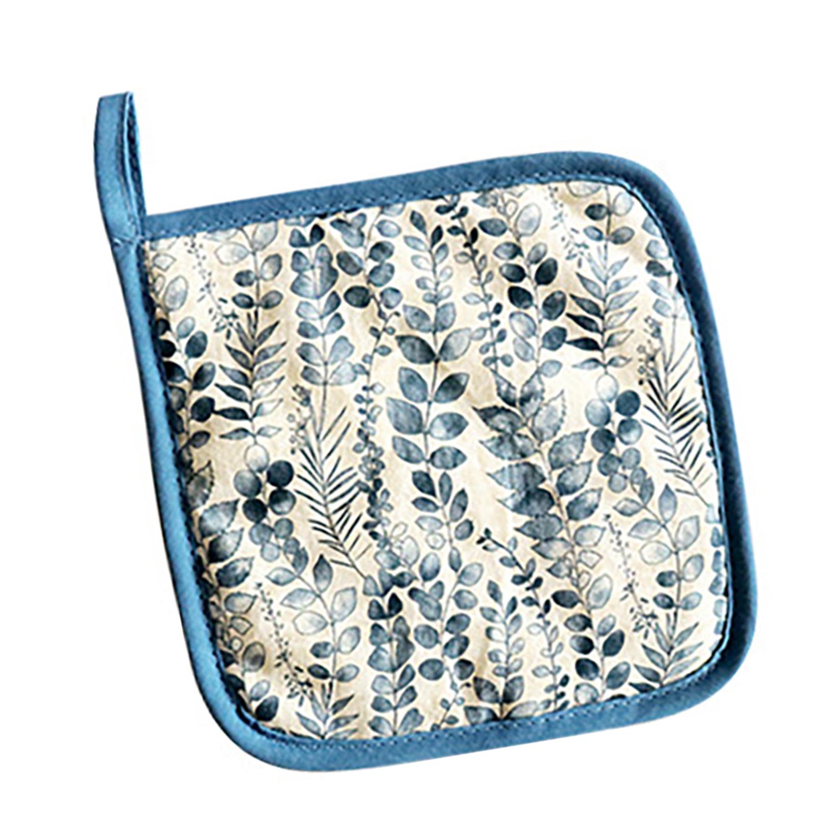 

Теплоізоляційні рукавички Захист від опіків Рукавички для мікрохвильовки Стійкі до високих температур Кухонні рукавички для випікання Духові рукавички B синій