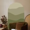 Wall Decal Boho Style Gradient Color Block Arch Removable Adhesive DIY PVC Home Indoor Wall Paper Sticker Household Supplies