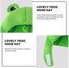 Bestmaple Animal Cap, Plush Headgear, Cute, Fluffy, Plush Cap, Mask Animal Costume (Frog)