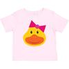Inktastic Ente Mädchen Baby T-Shirt Gesicht Mädchen Niedliche Entchen Tiere Vögel Bauernhof Kinder