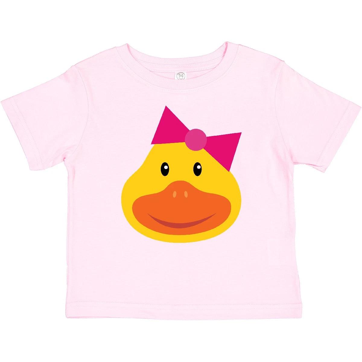 Inktastic Duck Girls Baby T-Shirt Face Girl Cute Ducky Animals Birds Farm Kids 110