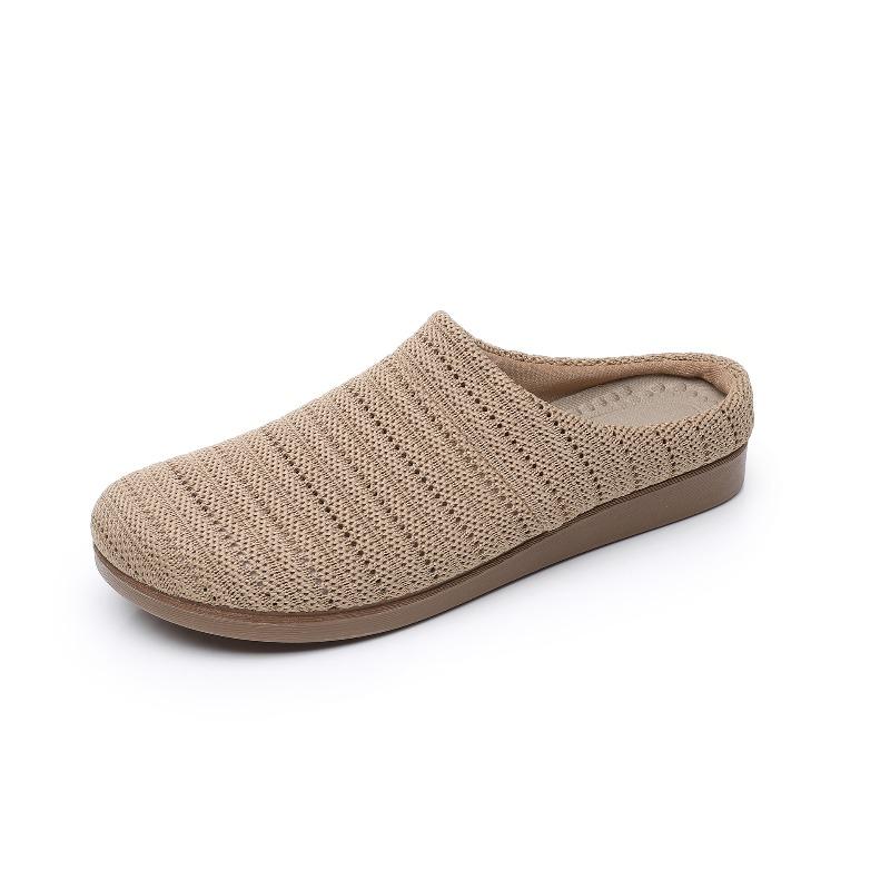 New Baotou Half Slippers Women's Summer Wear Retro Cool Slippers Home Soft-soled Beach Shoes