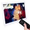 17Inch 1440*900HD Digital Photo Picture Frame Alarm Clock Player Album Remote Control White
