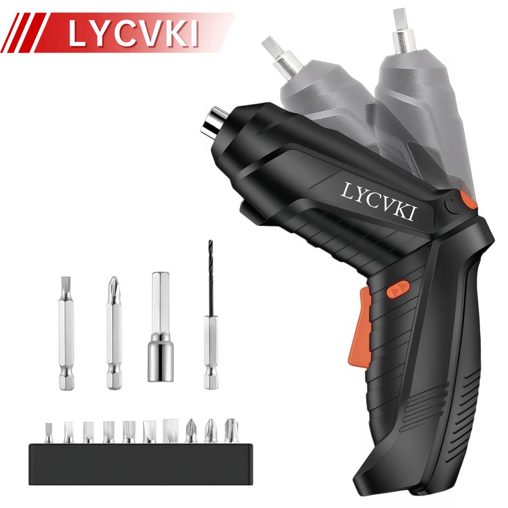 14pcs Electric Screwdriver Set USB Rechargeable Mini Electric Drill Tool Set Portable Cordless Screwdriver Home Repair Multitool Kit