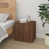 816702 vidaXL Bedside Table Brown Oak 50x39x47 Cm