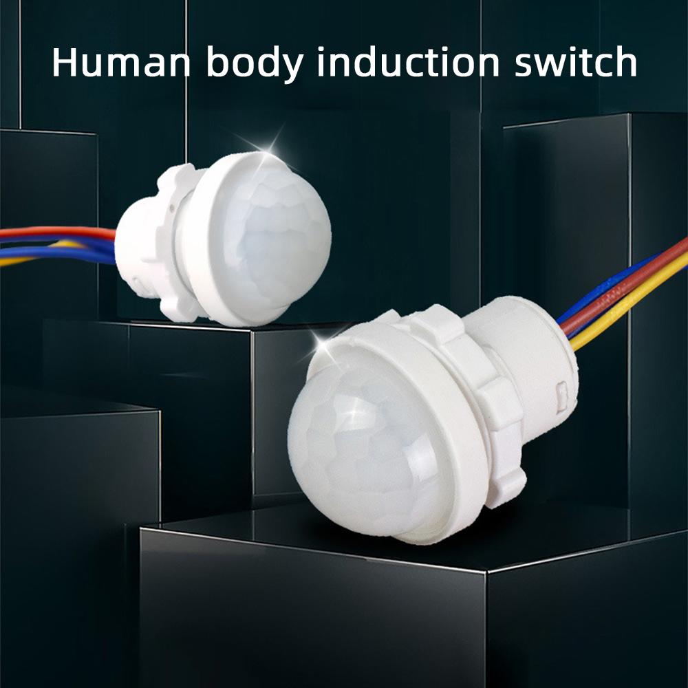 AC110-240V DC12-24V Automatischer Sensor-Lichtschalter LED PIR Infrarot Bewegungssensor Erkennung Mini LED Empfindliches Nachtlicht