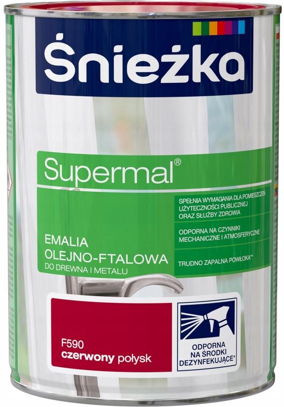 Śnieżka Supermal Czerwony Połysk 0.8L