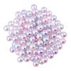 1000 Piece 4mm Colored Imitation Pearl ABS Plastic Loose Beads DIY Jewellery