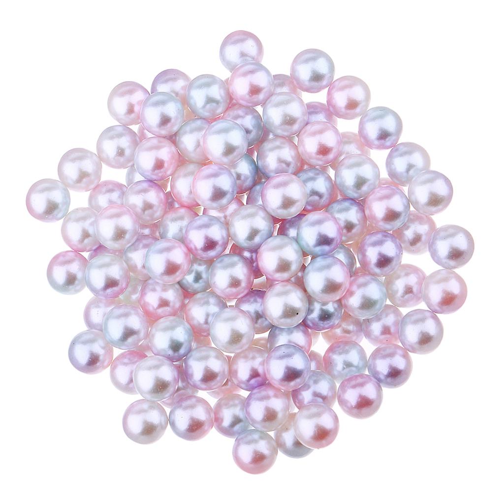 1000 Piece 4mm Colored Imitation Pearl ABS Plastic Loose Beads DIY Jewellery