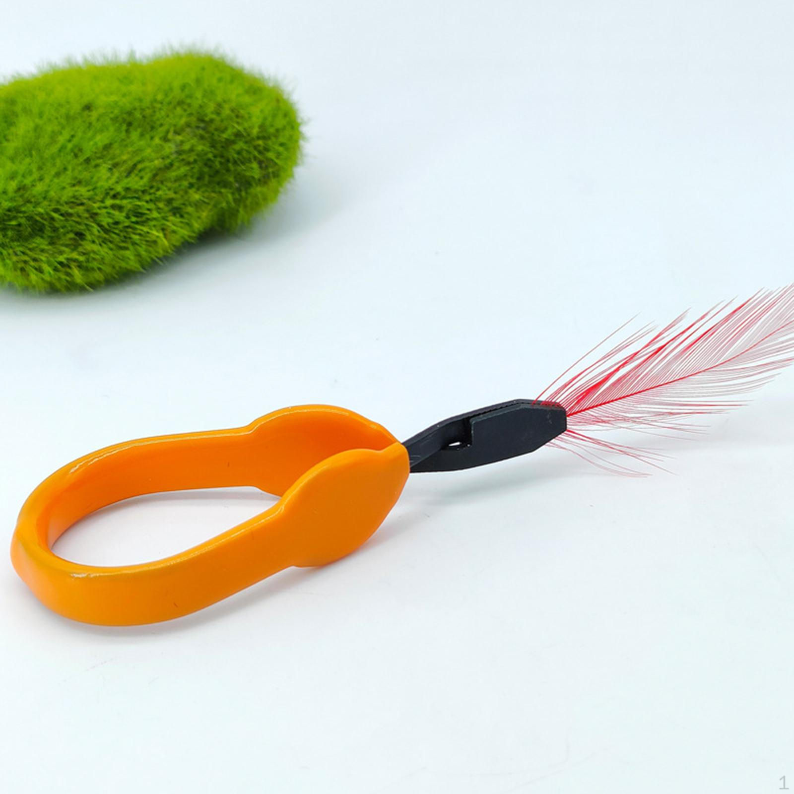 Fly Tying Hackle Pliers Lure Making Clamp Beginner Outdoor Sturdy High Carbon Steel Feather