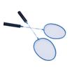 2 STÜCK Badmintonschläger für Erwachsene Jugendliche Eisenlegierung Anti-Rutsch Badmintonschläger Set mit Nylon